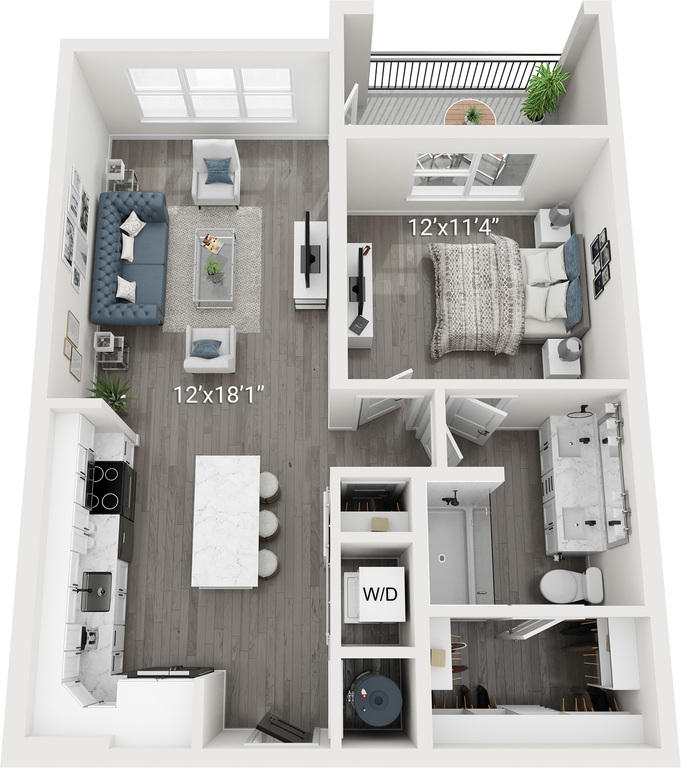 Anson (A1) | 1 Bedroom, 1 Bath