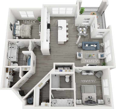 Ballad (B1) | 2 Bedroom, 2 Bath