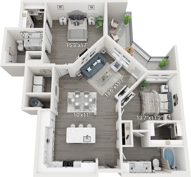 Beacon  (B3) | 2 Bedroom, 2 Bath